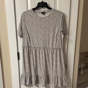 As U Wish Blue and Orange Floral Top